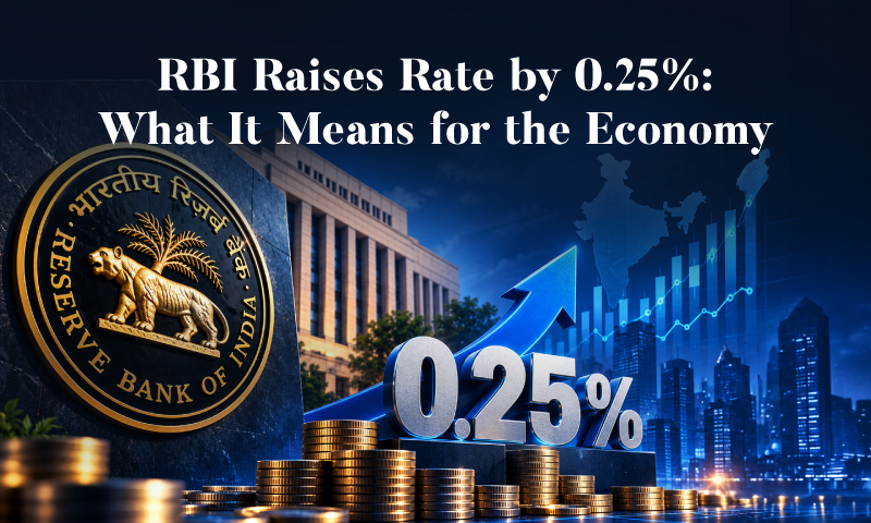 RBI Raises Rate by 0.25%: What it means for the Economy